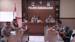 Kapolres Karangasem Ikuti Grand Entry Meeting Pemeriksaan Badan Pemeriksa Keuangan (BPK) Secara Virtual