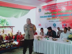 Kapolsek Ciracas, Menghadiri : Pemilihan RW 01 Kelurahan susukan