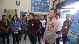 Wakapolres Karangasem Sambut Kunjungan Sekda Terkait Lonjakan Pemohon SKCK