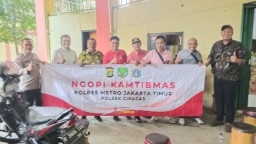 Ngopi Kamtibmas, Bersama Warga Kelurahan Kelapa Dua Wetan