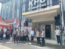 Polres Klungkung Amankan Rapat Pleno Penetapan Pasangan Calon Terpilih