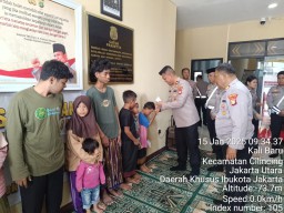 Kapolsek Kawasan Kali Baru, Peduli Anak Yatim Piatu