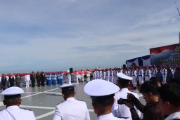 Upacara Dan Tabur Bunga Di Teluk Jakarta Peringati Hari Dharma Samudera