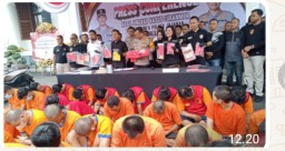 Polrestabes Surabaya Beserta Polsek Jajaran Berhasil Ungkap Kasus Curanmor, 32 Tersangka Diamankan