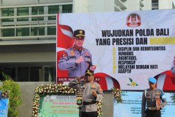 Kapolres Bandara Ngurah Rai Pimpin Apel Hari Kesadaran Nasional