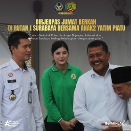 Kementerian Imigrasi dan Pemasyarakatan Gelar Giat Jumat Berkah Bersama Anak Yatim 