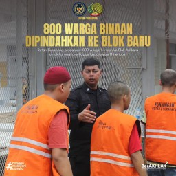 Rutan Surabaya Pindahkan 800 Warga Binaan ke Blok Adikara