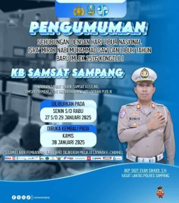 Pelayanan SIM, BPKB, STNK di Samsat Polres Sampang Tutup Sementara, Begini Informasi dari AKP Sigit Ekan Sahudi S.H.