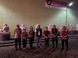 Kapolresta Denpasar Tinjau Pengamanan Perayaan Imlek di Vihara Budha Maetrya