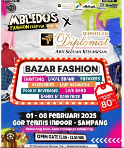 Bazar Mbledos Fashion Festival Volume ke 10 Kini Hadir di GOR Indoor – Sampang