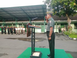 Pelihara Jiwa Nasionalisme Prajurit, Kodim 1616/Gianyar Gelar Upacara Bendera Merah Putih