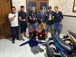 Tendangan Polisi Gagalkan Aksi Curanmor di Surabaya, Dua Pelaku Tak Berkutik