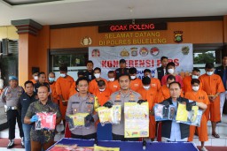 Polres Buleleng Berhasil Ungkap 17 Pelaku Kejahatan Narkotika Dalam Operasi Antik 2025