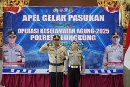 Operasi Keselamatan Agung-2025 Polres Klungkung Laksankan Apel Gelar Pasukan