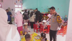 Kunker YKB Jatim, Kapolres Bangkalan Dampingi Ketua Bhayangkari Cabang Bangkalan Dukung Program Makan Bergizi Gratis