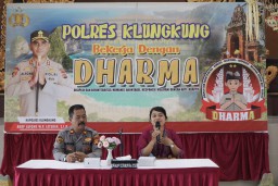 Polres Klungkung Laksanakan Pembinaan Rohani Agama Hindu