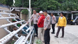 Wakapolres Metro Jakarta Timur Tinjau Rencana Hidroponik Di Polsek Pulogadung Dukung Ketahanan Pangan.