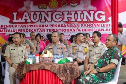 Polres Metro Jakarta Timur Dukung Peluncuran Program Pekarangan Pangan Lestari Secara Nasional