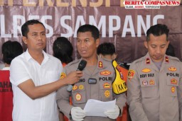 Polres Sampang Gelar konferensi pers, Curanmor Sempat Kabur dan Diamuk Massa