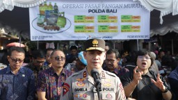 Jelang Hari Besar Keagamaan, Polda Bali Gelar Operasi Pasar Pangan Murah