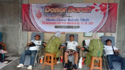 Media Center Sakteh (MCS) Gelar Donor Darah Peringati Hari Pers Nasional (HPN) ke 79