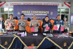 *20 Pelaku Kejahatan 3C Diringkus Polresta Tangerang*