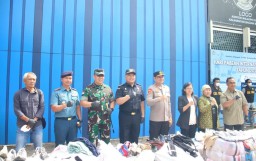 Pangdam XII/Tpr Hadiri Konferensi Pers DJBC Kalbagbar,Terkait Penggagalan Penyelundupan Ballpres
