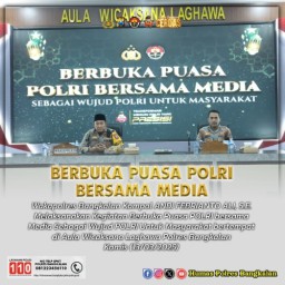 Buka Puasa Bersama Media, Wakapolres Bangkalan Tekankan Sinergi Demi Kamtibmas Kondusif