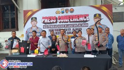 Polrestabes Surabaya Berhasil Ungkap 17 Kasus Tindak Kejahatan Jalanan, 24 Pelaku Diamankan 