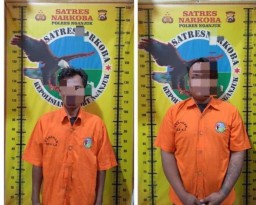 Polres Nganjuk Tangkap Dua Pengedar Sabu dan Okerbaya di Pace