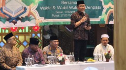 Kapolresta Denpasar Hadiri Safari Ramadhan dan Buka Puasa Bersama di Masjid Raya Baiturrahmah