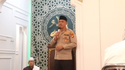 Kapolsek Matraman Gelar Safari Religi Tarawih Keliling, Sampaikan Imbauan Kamtibmas.