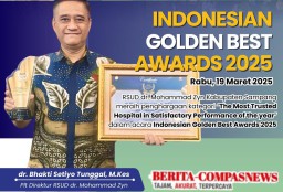 Pelayanan dan Prestasi Terbaik, RSMZ Sampang Terima Penghargaan Indonesian Golden Best Awards 2025