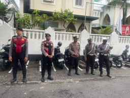 Polres Bandara Ngurah Rai Siapkan Pengamanan Untuk Ibadah Minggu di Gereja Ekklesia