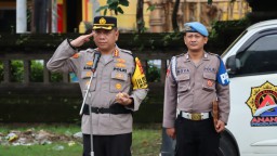 Polresta Denpasar Gelar Apel Kesiapan Pengamanan Pawai Ogoh-Ogoh