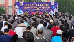 Lapas Narkotika Kelas IIA Pamekasan Gelar Shalat Ied Berjamaah bersama Warga Binaan
