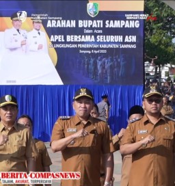 Pemerintah Kabupaten Sampang Bersama Bupati gelar Apel Pagi Bersama Seluruh ASN se- Kabupaten Sampang 