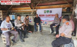 Dengar Curhat Buruh dan Ojeg, Cara Terbaik dengan Ngopi Kamtibmas.