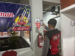 Maksimalkan Pengamanan Bandara, Polres Bandara I Gusti Ngurah Rai Gelar Patroli Barcode
