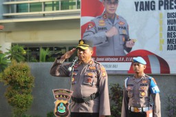 Polres Bandara Gelar Upacara Bendera Hari Kesadaran Nasional