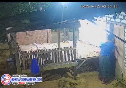 Terekam CCTV, Aksi Pencurian di Sebuah Toko Dini Hari di Desa Nagasareh Banyuates 
