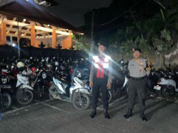 Polres Bandara Ngurah Rai Laksanakan Pengamanan Ibadah Paskah di Gereja GPIB Ekklesia