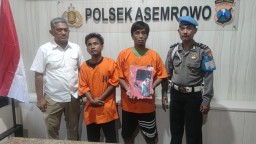 Polsek Asemrowo Amankan dua Residivis Dari Amukan Masa Usai Curi Motor