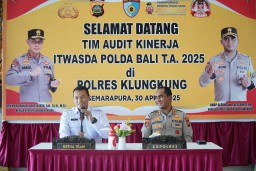 Polres Klungkung Terima Kunjungan Tim Audit Kinerja Itwasda Polda Bali Tahap I Tahun 2025