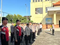 Apel Jam Pimpinan, Wakapolres Bandara Ngurah Rai Sampaikan Beberapa Arahan