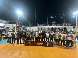 Amankan Pembukaan Giat Lomba Voli Budi Bengal Primari Cup I di Desa Suana