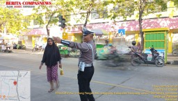 Gatur Lalin Rutin Unit Lantas Polres Sampang untuk Keselamatan dan Kelancaran Pengguna Jalan