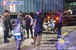 Patroli Perintis Presisi Satsamapta Polres Pelabuhan Tanjung Priok Cegah Premanisme dan Gangguan Kamtibmas di Wilayah Rawan