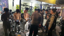 Sat Samapta Polres Metro Jakarta Timur Gencarkan Patroli, Amankan Sejumlah Remaja Terkait Tawuran.