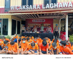 Polres Pelabuhan Tanjung Perak Berhasil Ungkap Kasus Dari Target Operasi Pekat Selama 14 Hari, 31 Tersangka Diamankan